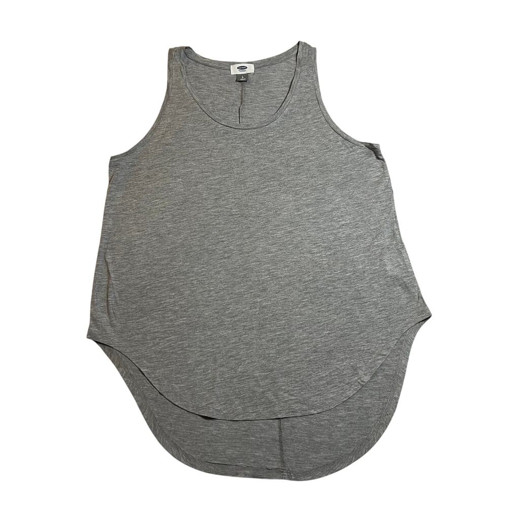 Old Navy Scoop Neck High Low Hem Tank Top Size Large Casual Stretch Lightweight